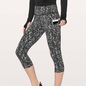 lululemon athletica Black and White Patterned Leggings